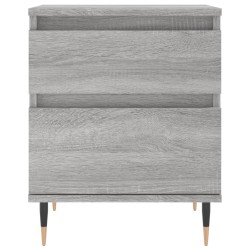 Table de chevet sonoma gris 40x35x50 cm bois d’ingénierie 