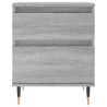 Table de chevet sonoma gris 40x35x50 cm bois d’ingénierie 