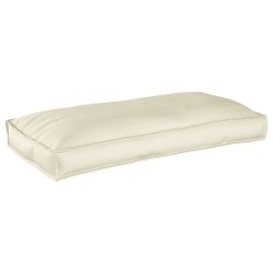 Coussin de palette pour siège/dossier Crème 120x60x12 cm Tissu Oxford 