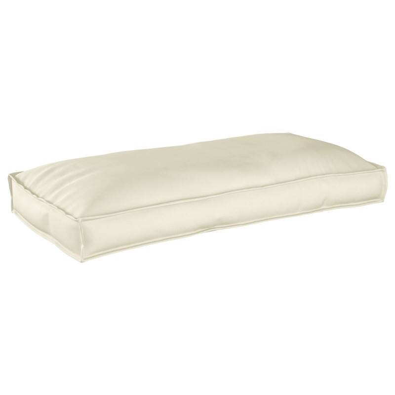 Coussin de palette pour siège/dossier Crème 120x60x12 cm Tissu Oxford 