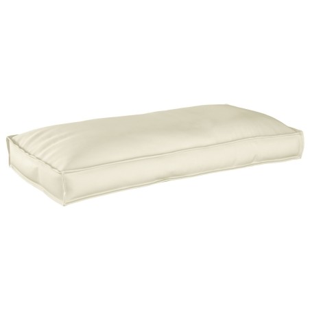 Coussin de palette pour siège/dossier Crème 120x60x12 cm Tissu Oxford 