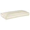 Coussin de palette pour siège/dossier Crème 120x60x12 cm Tissu Oxford 