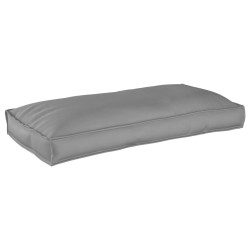 Coussin de Palette pour Siège/Dossier Gris 120x60x12 cm Tissu Oxford 