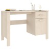 Bureau HAMAR Marron miel 113x50x75 cm Bois massif de pin 