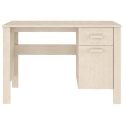 Bureau HAMAR Marron miel 113x50x75 cm Bois massif de pin 
