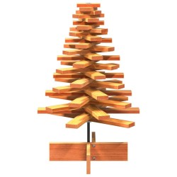 Arbre de Noël en bois pour décoration 80 cm bois de pin massif 