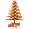 Arbre de Noël en bois pour décoration 80 cm bois de pin massif 