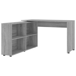 Bureau d'angle Sonoma gris Bois d'ingénierie 