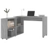 Bureau d'angle Sonoma gris Bois d'ingénierie 