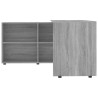 Bureau d'angle Sonoma gris Bois d'ingénierie 