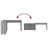 Bureau d'angle Sonoma gris Bois d'ingénierie 