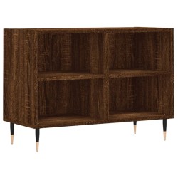 Meuble TV chêne marron 69,5 x 30 x 50 cm bois d'ingénierie 