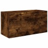 Armoire murale de bain chêne fumé 60x25x30 cm bois d'ingénierie 