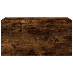 Armoire murale de bain chêne fumé 60x25x30 cm bois d'ingénierie 