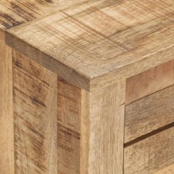 Meuble TV 110x30x40 cm Bois de manguier brut 