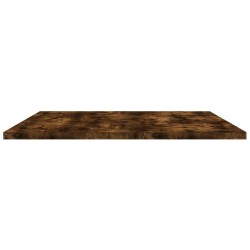 Étagères murales 4 pcs chêne fumé 80x50x1,5cm bois d'ingénierie 