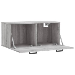 Armoire murale sonoma gris 80x36,5x35 cm bois d'ingénierie 