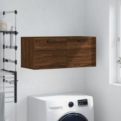 Armoire murale chêne marron 80x36,5x35 cm bois d'ingénierie 