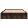 Cadre de lit sans matelas chêne marron 120x190 cm 