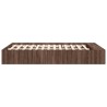 Cadre de lit sans matelas chêne marron 120x190 cm 