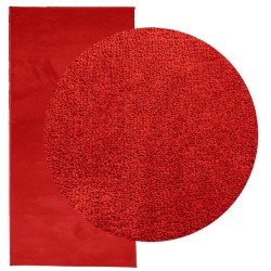 Tapis OVIEDO à poils courts rouge 100x200 cm 