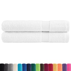Serviettes de sauna de qualité supérieure SOLUND 2 pcs blanc 