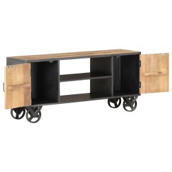 Meuble TV 110x30x49 cm Bois de récupération massif 