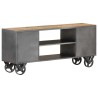 Meuble TV 110x30x49 cm Bois de récupération massif 
