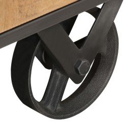 Meuble TV 110x30x49 cm Bois de récupération massif 