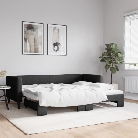 Lit de jour avec gigogne sans matelas 80x200 cm 