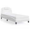 Cadre de lit sans matelas blanc 80x200 cm similicuir 