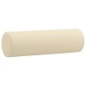 Canapé 2 places avec oreillers décoratifs crème 140 cm tissu 