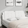 Coussin de tête de lit blanc 160 cm similicuir 