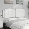 Coussin de tête de lit blanc 160 cm similicuir 