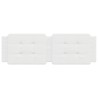 Coussin de tête de lit blanc 160 cm similicuir 