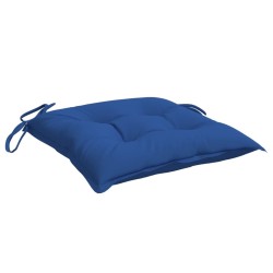 Coussins de chaise lot de 6 bleu 40x40x7 cm tissu oxford 