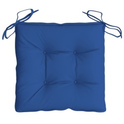 Coussins de chaise lot de 6 bleu 40x40x7 cm tissu oxford 