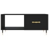 Table basse noir 90x50x40 cm bois d'ingénierie 