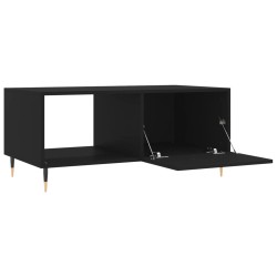 Table basse noir 90x50x40 cm bois d'ingénierie 