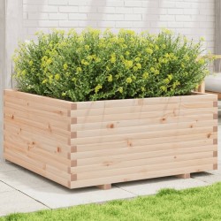Jardinière 100x100x49,5 cm bois de pin massif 