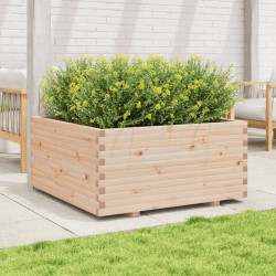 Jardinière 100x100x49,5 cm bois de pin massif 