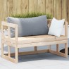 Canapé de jardin extensible bois massif de pin 