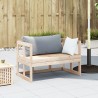 Canapé de jardin extensible bois massif de pin 