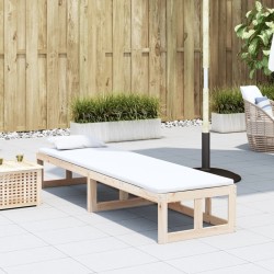 Canapé de jardin extensible bois massif de pin 