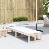 Canapé de jardin extensible bois massif de pin 