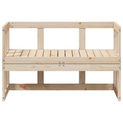 Canapé de jardin extensible bois massif de pin 