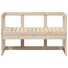 Canapé de jardin extensible bois massif de pin 