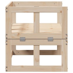 Canapé de jardin extensible bois massif de pin 
