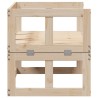 Canapé de jardin extensible bois massif de pin 