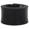 Bordure en caoutchouc de chasse-neige noir 180x15x2 cm 
